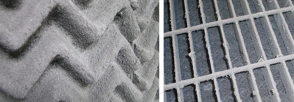 Dirty Paint Booth Filters