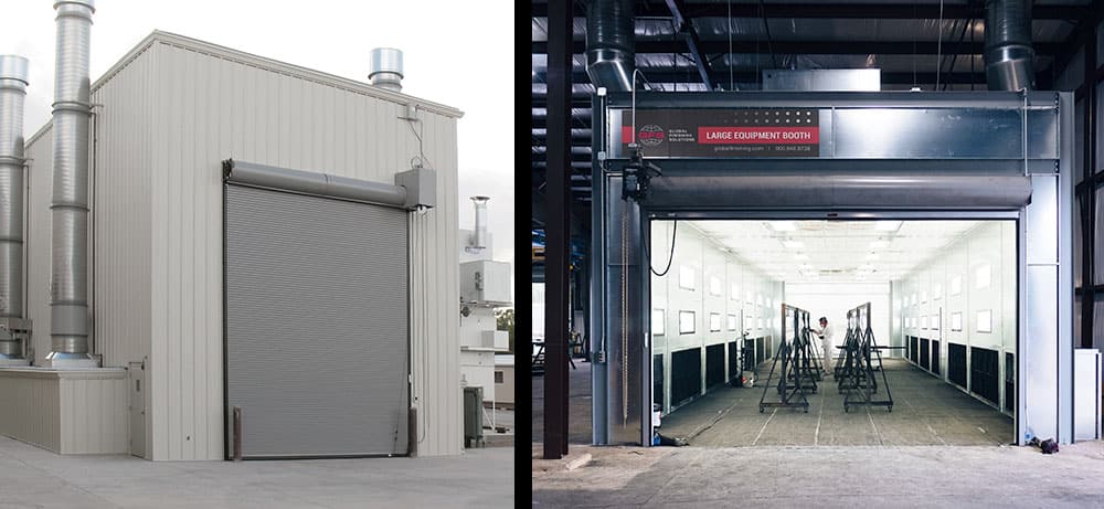 Roll Up Paint Booth Doors