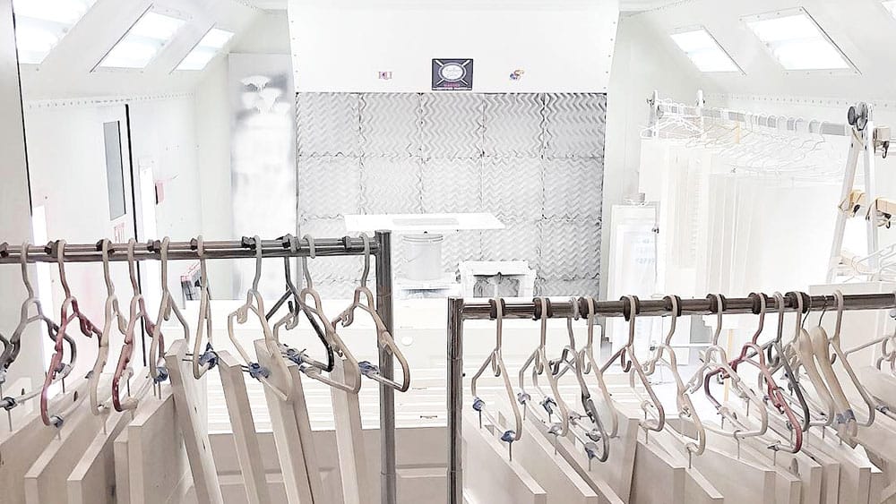 Woodworking paint booth