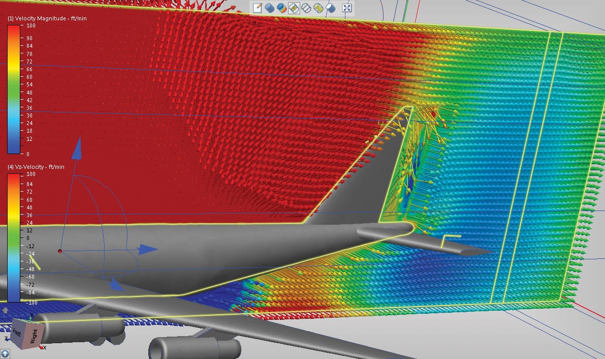 Aerospace airflow model
