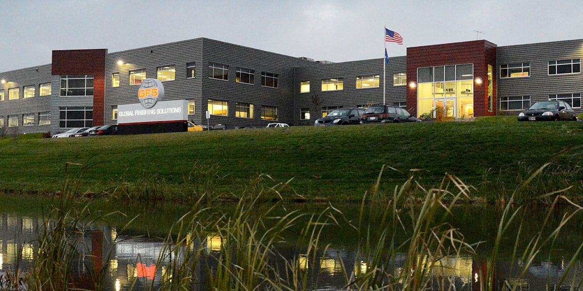 Front of Global finishing Solutions headquarters in Osseo Wisconsin