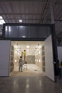 Industrial paint booth