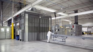 Industrial manufacturing facility with GFS equipment