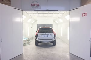 Car inside of Performer ES Spray Booth