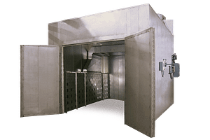 Batch Process Oven with doors open