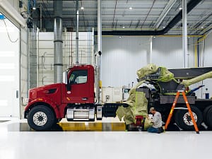 Tow Truck paint booth