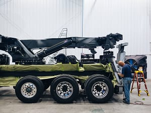 preparing heavy duty trucks for painting