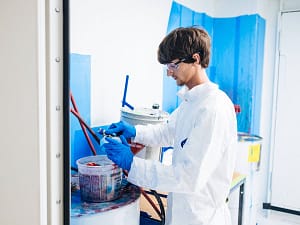 Paint Mixing in mix room