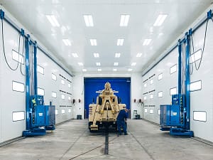 Sanding heavy duty truck