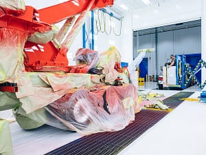 Truck prepared for painting