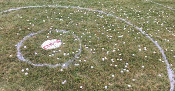 helicopter golf ball drop