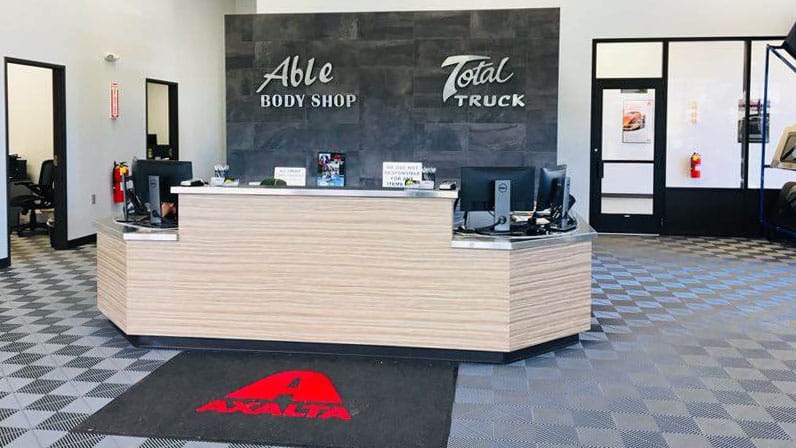 Able Body Shop Total Truck Front Desk