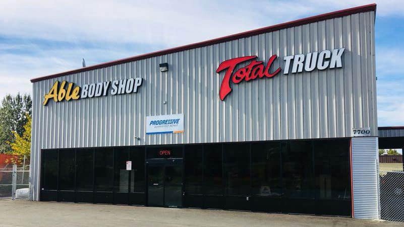 Able Body Shop Total Truck Outside