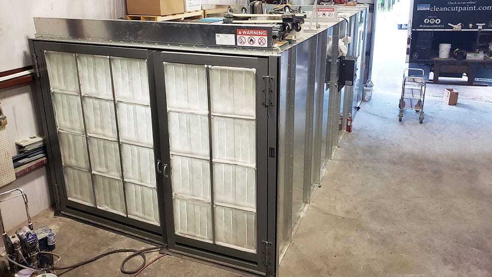 Paint booth for residential and commercial painting