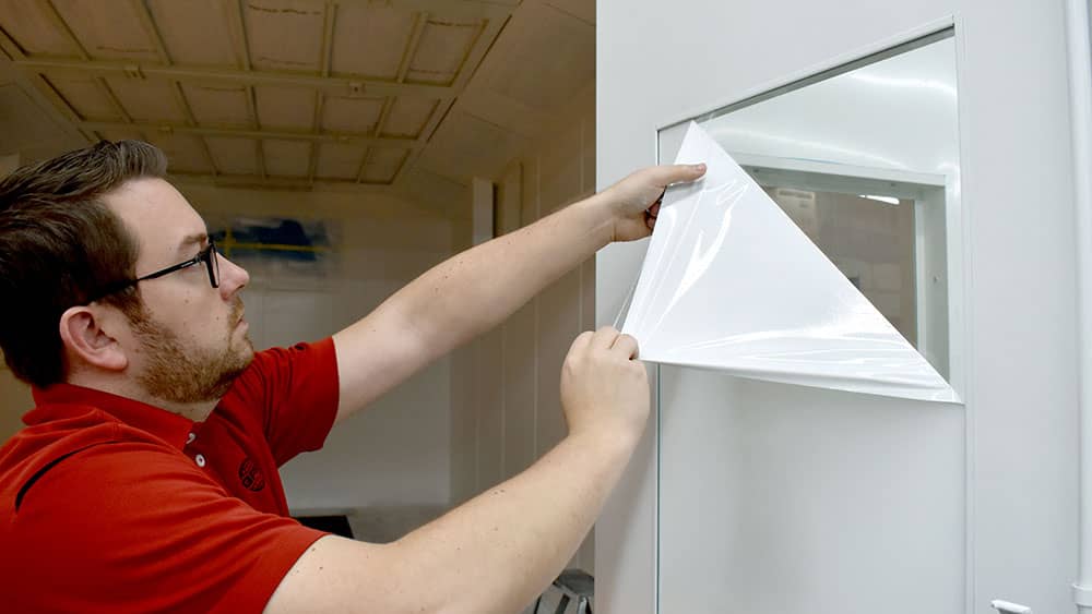 Peel Away Old Paint Booth Protective Coatings