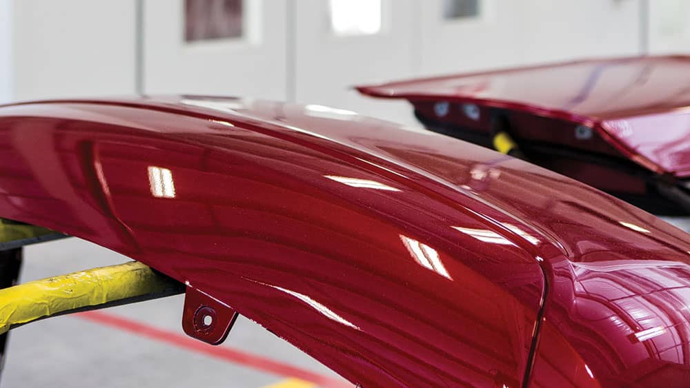 Refinished car parts