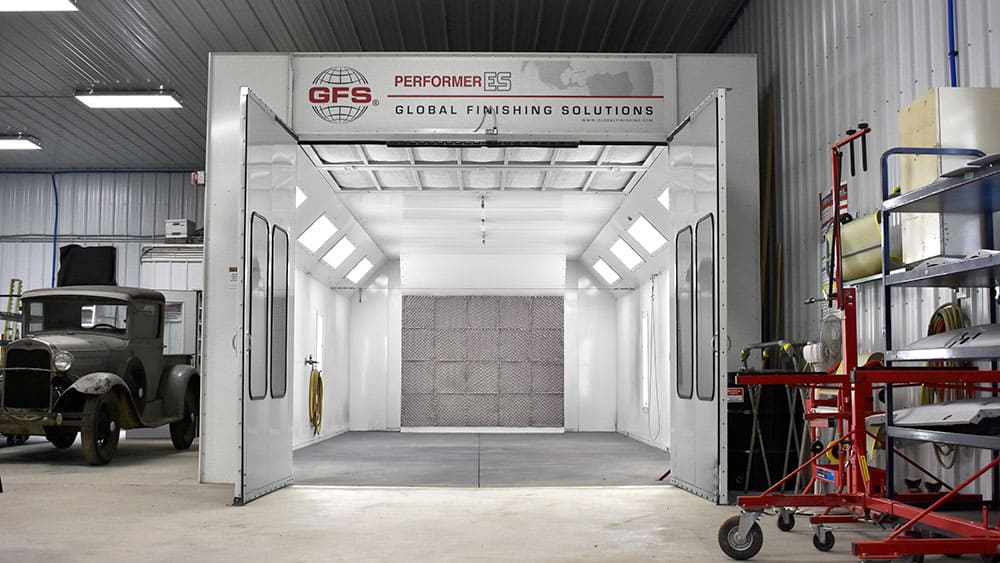 Semi Downdraft paint booth