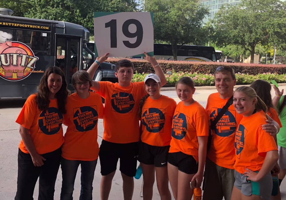 A group of GFS volunteers at a local event