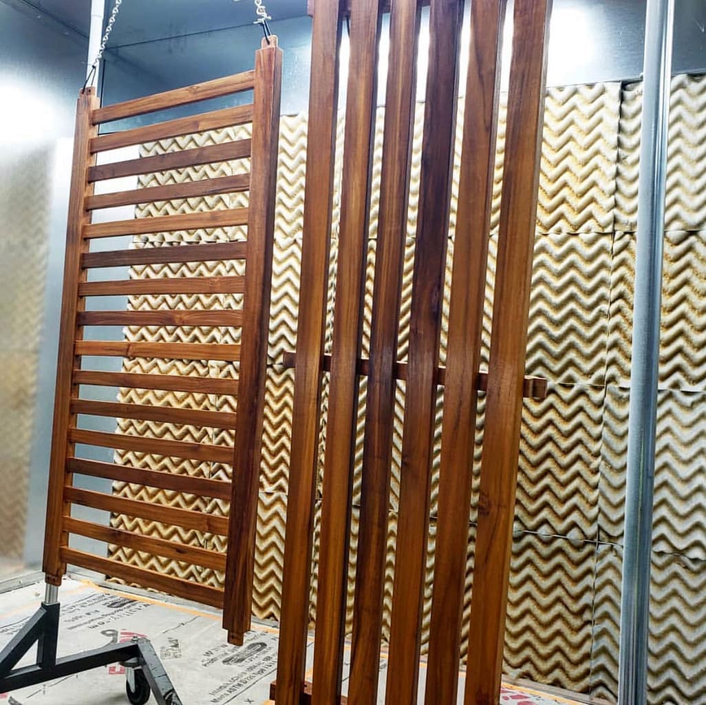 Woodworking paint booth