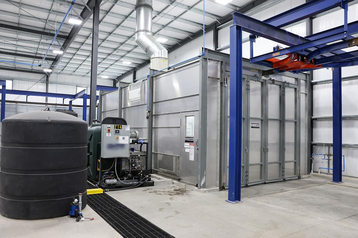 GFS Wash Booth, exterior shown