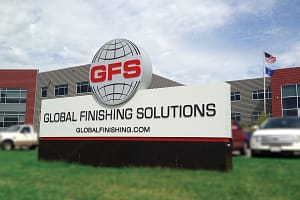 Global Finishing Solutions (GFS) Osseo, WI Entry Signage.