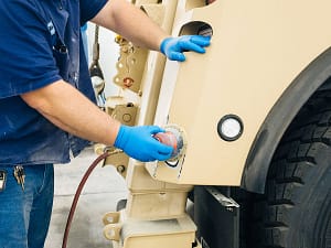 Sanding body filler
