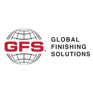 Global Finishing Solutions with text to the right of GFS globe
