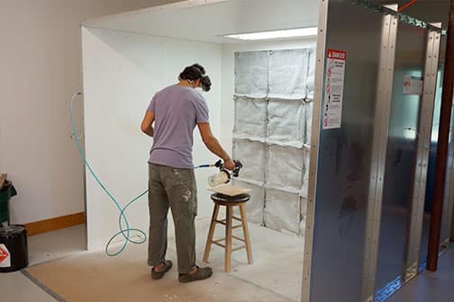 Open Face paint booth