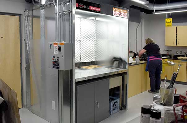 Open Face Bench Booth