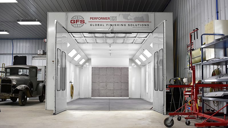 Semi Downdraft paint booth