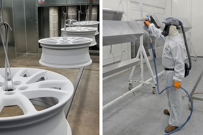 GFS Powder Coating booths for Rims, Parts, etc.