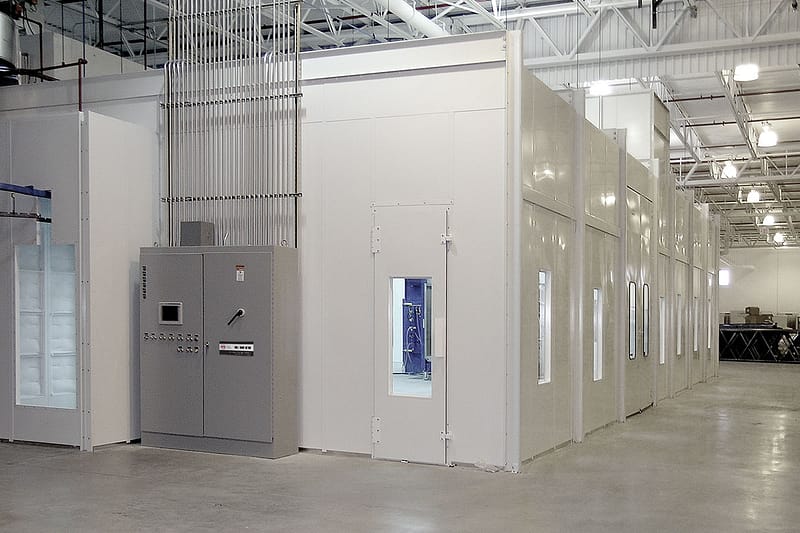 GFS Environmental Room housing Powder Coating Booths