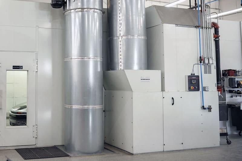 BT1200 heat unit on GFS Ultra paint booth