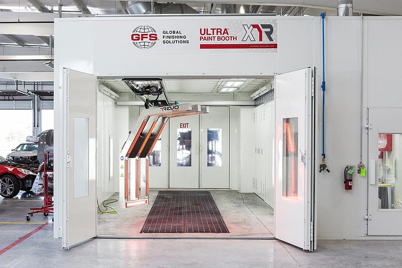 GFS Ultra XR booth with REVO Speed integrated into booth