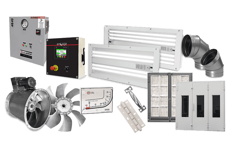 GFS Replacement parts for GFS paint booths and finishing equipment