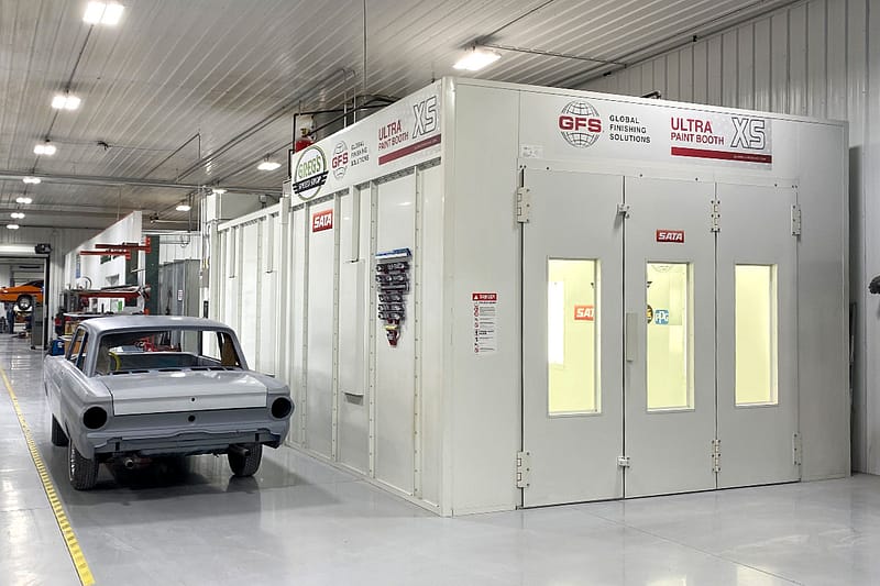 GFS UltraXS paint booth in Collision Center