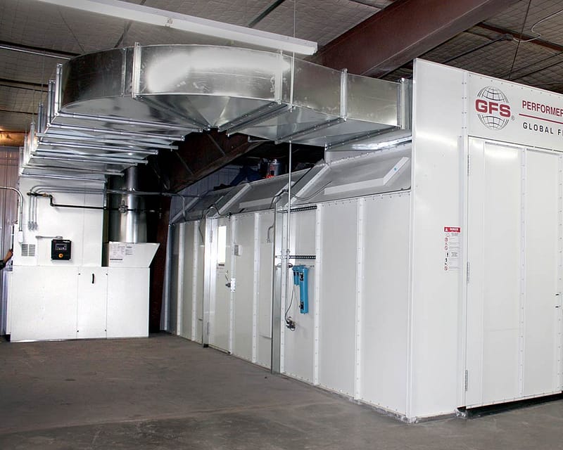 GFS Performer ES Paint Booth with BT Heat Unit