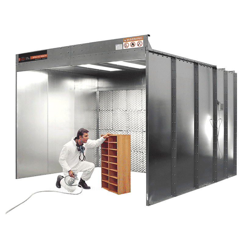 Dry Filter Open Face Paint booth by GFS for Woodworking