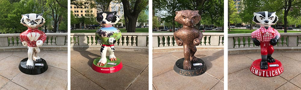 Hand Statues painted by students in a GFS spray booth