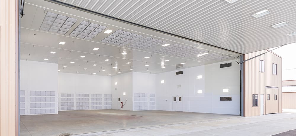 aircraft paint booth insert