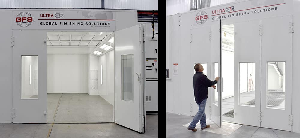3 or 4 Wing Paint Booth Doors