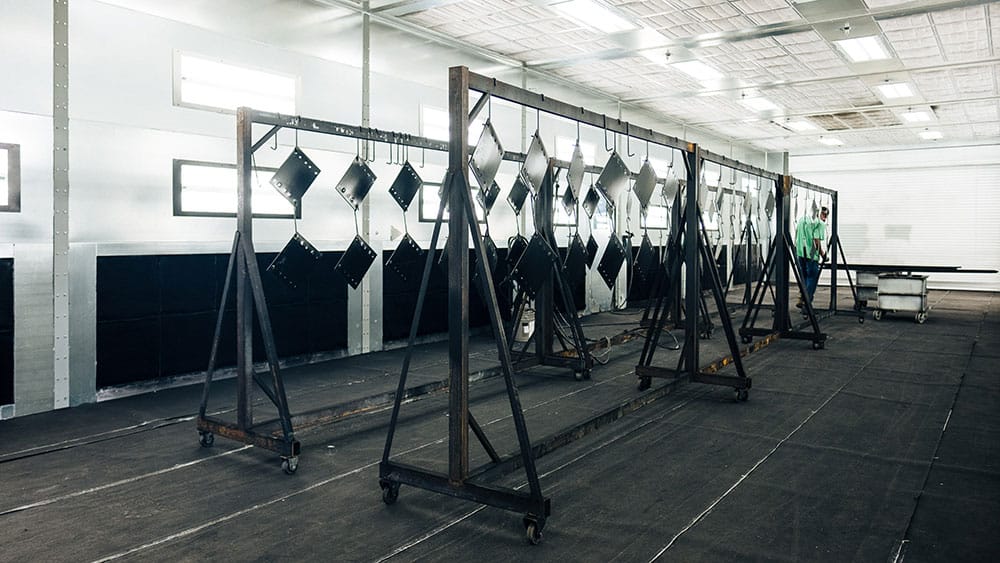 Custom industrial paint booth