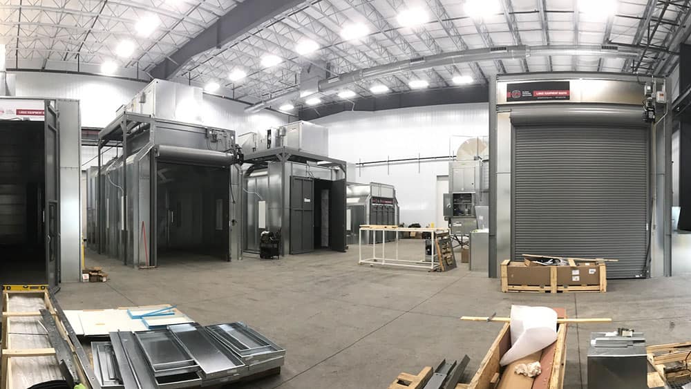 R&D paint booths