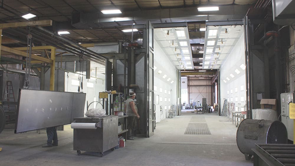 preparing beams and sheet steel