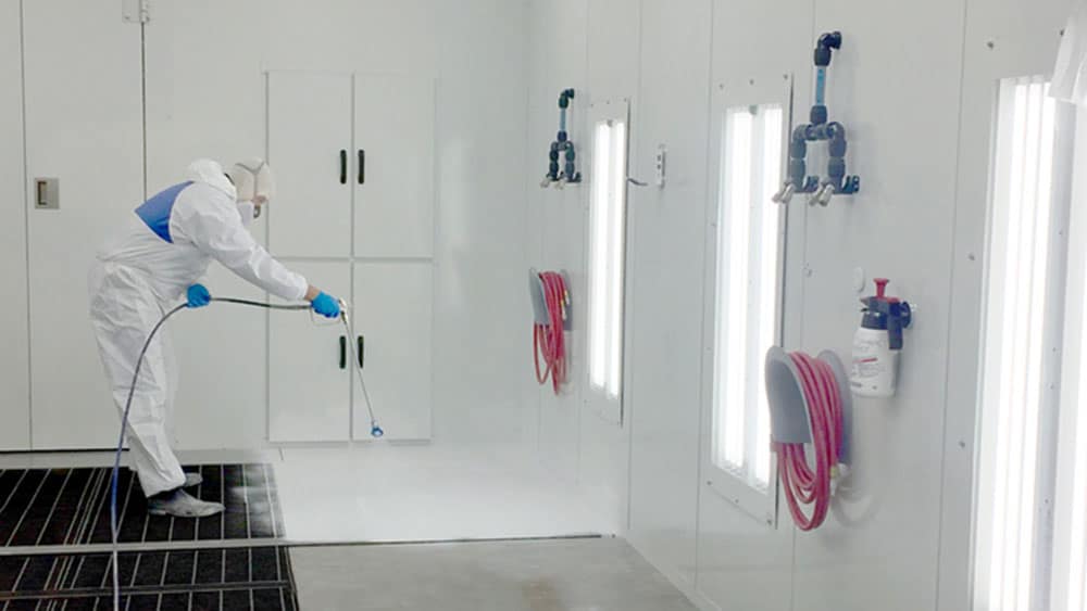 Prep & Coat the Paint Spray Booth Floor