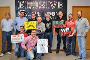Aerospace Sales Team at Escape Room