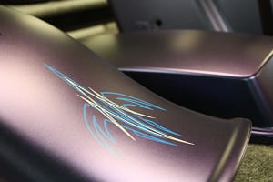 Custom motor cycle paint job