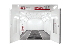 GFS PerformerXP1 Paint booth with doors open