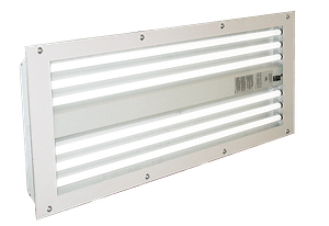 T8 Light fixture with 6 tubes