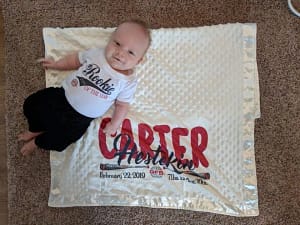 Photo of baby Carter, Cory Hesteken's son